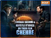Emraan Hashmi, Krystle D'Souza speak about Big B's energy in 'Chehre'