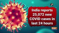 India reports 25,072 new COVID cases in last 24 hours