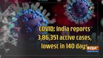 COVID: India reports 3,86,351 active cases, lowest in 140 days