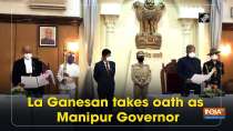 La Ganesan takes oath as Manipur Governor
