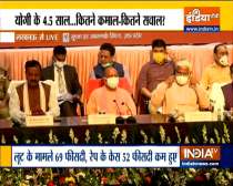 Uttar Pradesh govt completes 4 and-a-half years, CM Yogi address media