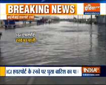 Waterlogging at Indira Gandhi International Airport after Delhi received heavy rain