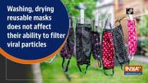 Washing, drying reusable masks does not affect their ability to filter viral particles
