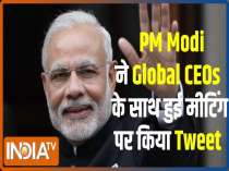 PM Modi tweeted about his meetings with global CEOs 