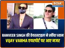  Celeb Spotting: Ranveer Singh turns heads with his whacky hairdo, Vijay Varma poses at airport
