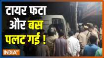 1 dead, 3 injured after bus falls from flyover in UP