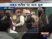 Shoe thrown at Nawaz Sharif at madrasa in Pakistan