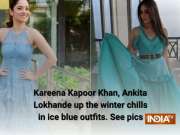 Kareena Kapoor Khan, Ankita Lokhande up the winter chills in ice blue outfits. See pics