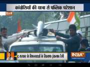 Huge traffic jam at Delhi-Noida border as Indian Youth Congress holds 'Yuva Kranti Yatra'