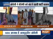 AIMIM chief Asaduddin Owaisi takes on Congress and BJP during his rally in Thane
