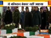 Pulwama Attack: Slogans of 'Veer Jawan Amar Rahe' raised at CRPF camp in Budgam