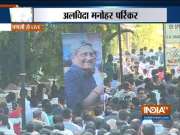 The last rite ceremony of Goa CM Manohar Parrikar performed at SAG Ground, Panaji