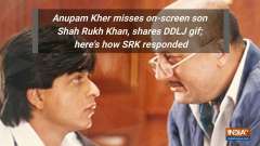Anupam Kher misses on-screen son Shah Rukh Khan, shares DDLJ gif; here's how SRK responded