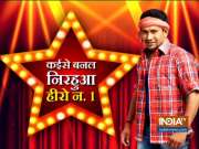 Bhojpuri star Dinesh Lal Yadav 'Nirahua' shoot movie sequence with actress Amrapali Dubey
