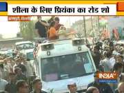 Priyanka Gandhi holds a roadshow, campaigns for Sheila Dikshit in Delhi