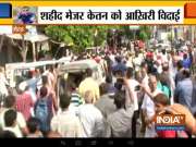Mortal remains of Army Major Ketan Sharma reach his residence in Meerut