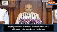 Highlights from President Ram Nath Kovind's address to joint session of parliament