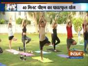 International Yoga Day 2019: Yoga being performed at the Embassy of the United States of America in Delhi
