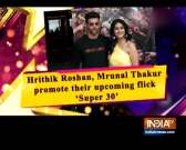Hrithik Roshan, Mrunal Thakur promote their upcoming flick 'Super 30'