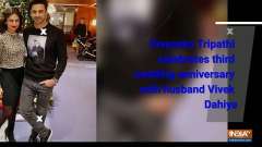 Divyanka Tripathi celebrates third anniversary with husband Vivek Dahiya