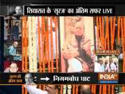 Mortal remains of Arun Jaitley being taken to BJP office in gun carriage