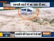 Car swept away while trying to cross overflowing bridge in Ramnagar, Uttarakhand