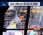 Violent demonstration outside Indian embassy in London