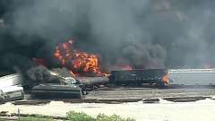 Schools, homes evacuated after US train derailment