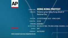 Violence grips Hong Kong ahead of National Day