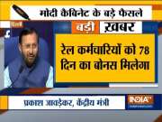 Union Cabinet agrees to ban E-Cigarettes, announces bonus for Railway employees