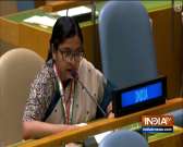 Vidisha Maitra, First Secretary MEA exercises India's right of reply to Pakistan PM Imran Khan's speech