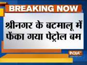Petrol bomb thrown in tattoo ground in Batmaloo, Srinagar