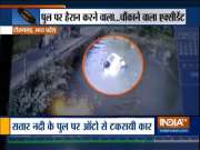 Speeding car falls into river in MP's Tikamgarh