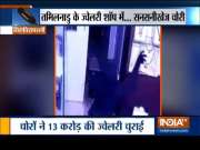 Robbers wear animal masks to steal jewels in Tiruchirappalli, incident caught on camera