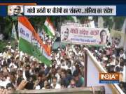 Sonia and Rahul Gandhi takes part in 'Gandhi Sandesh Yatra'