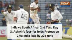 India vs South Africa, 2nd Test, Day 3: Ashwin's four-for folds Proteas on 275; India lead by 326 runs