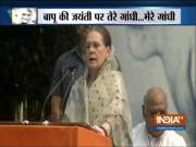 Sonia Gandhi attacks Modi, says it is easy to take the name of Gandhiji but difficult to follow his footsteps