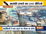 20 people injured in a grenade attack in Sopore, cctv footage surfaces