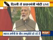 PM Modi & German Chancellor Angela Merkel issue joint press statement