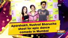 Aparshakti, Nushrat Bharucha shoot for epic dance comedy in Mumbai