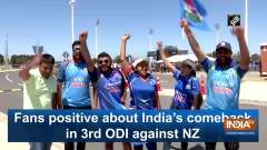 Fans positive about India's comeback in 3rd ODI against NZ