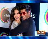 Television celebrities look glamorous during an event on Valentine's Day