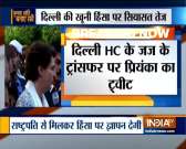 Priyanka Gandhi Vadra slams BJP over midnight transfer of Justice Muralidhar