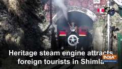 Heritage steam engine attracts foreign tourists in Shimla
