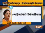 Smriti Irani slams Arvind Kejriwal over tweet, says women capable of chosing their candidates