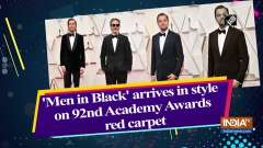 'Men in Black' arrives in style on 92nd Academy Awards red carpet