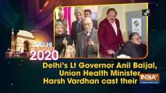 Delhi's Lt Governor Anil Baijal, Union Health Minister Harsh Vardhan cast their vote