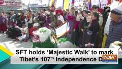 SFT holds 'Majestic Walk' to mark Tibet's 107th Independence Day