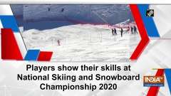 Players show their skills at National Skiing and Snowboard Championship 2020