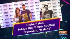 Disha Patani, Aditya Roy Kapur spotted promoting 'Malang'